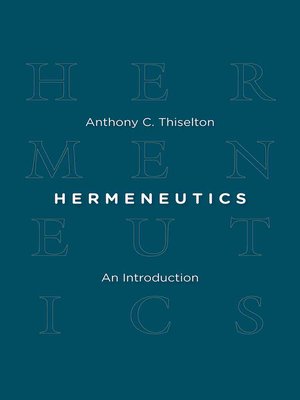 cover image of Hermeneutics